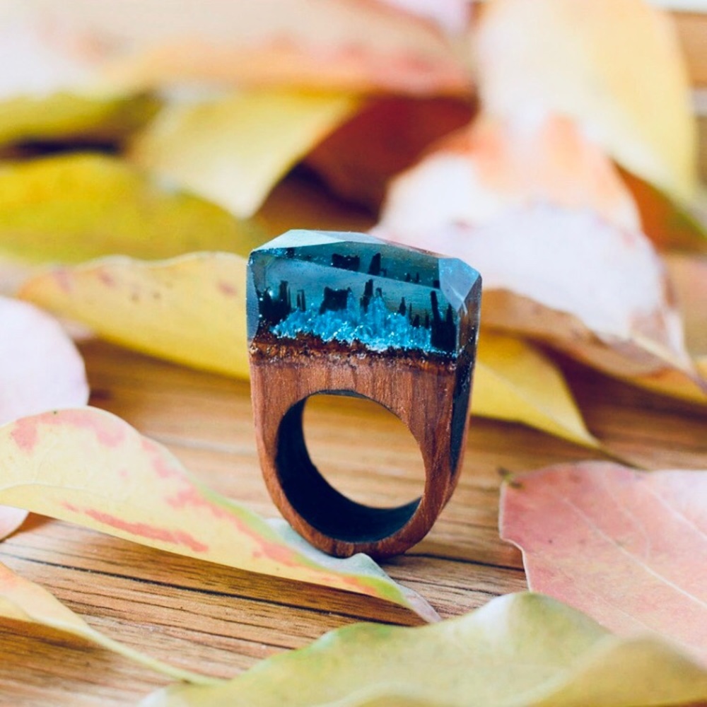 Just In! 🆕 LINDEN Resin Wood Ring - Picture 6 of 6
